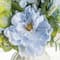 Glitzhome® 18" Blue Peony & Hydrangea with Ceramic Vase Centerpiece